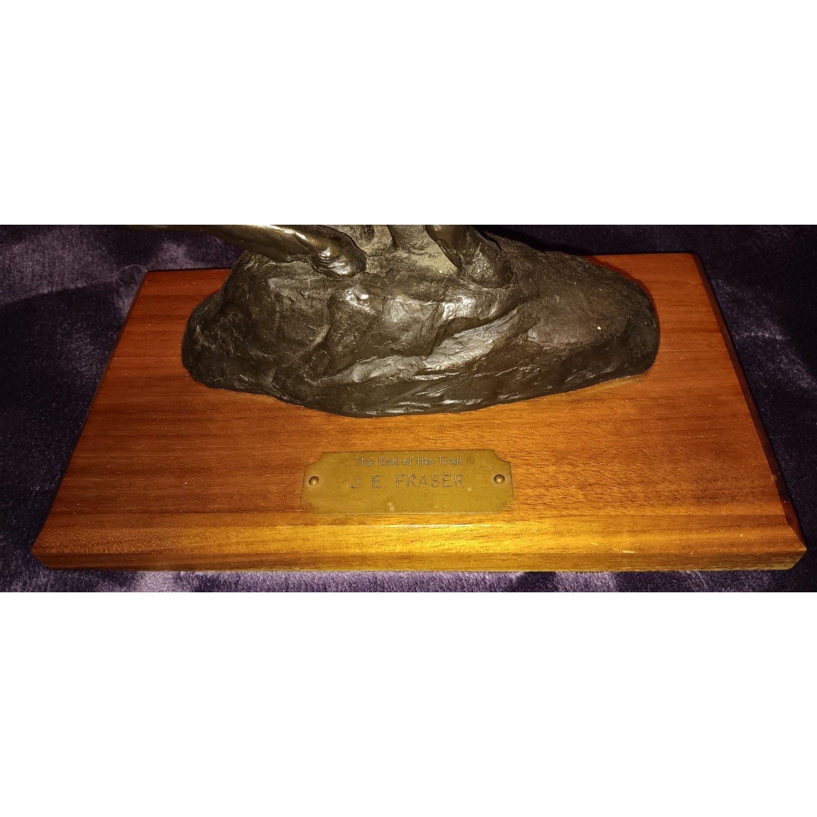 Vintage J. E. Fraser End Of The Trail Western Sculpture Native Statue Rare Find