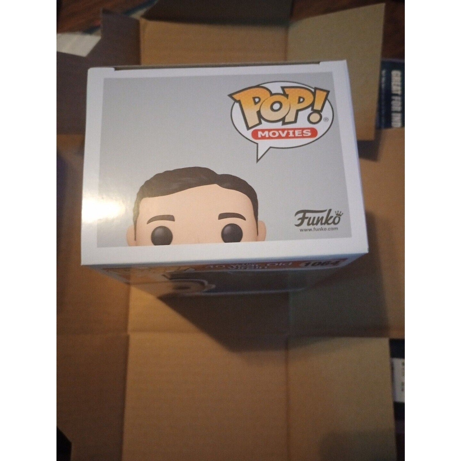 Funko Pop! Vinyl: Andy holding Oscar Goldman #1064 New 40 Year Old Virgin