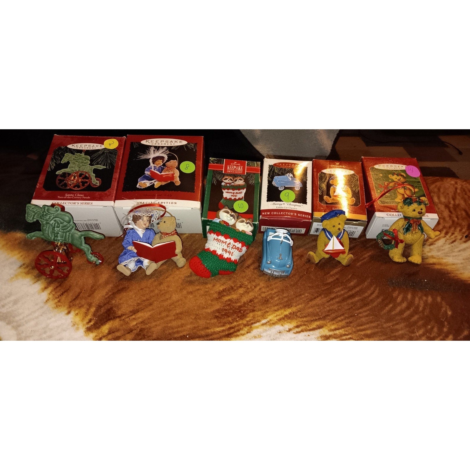 Hallmark Keepsake Lot Of 6 Christmas Ornaments ( All in Original Boxes ) Nice