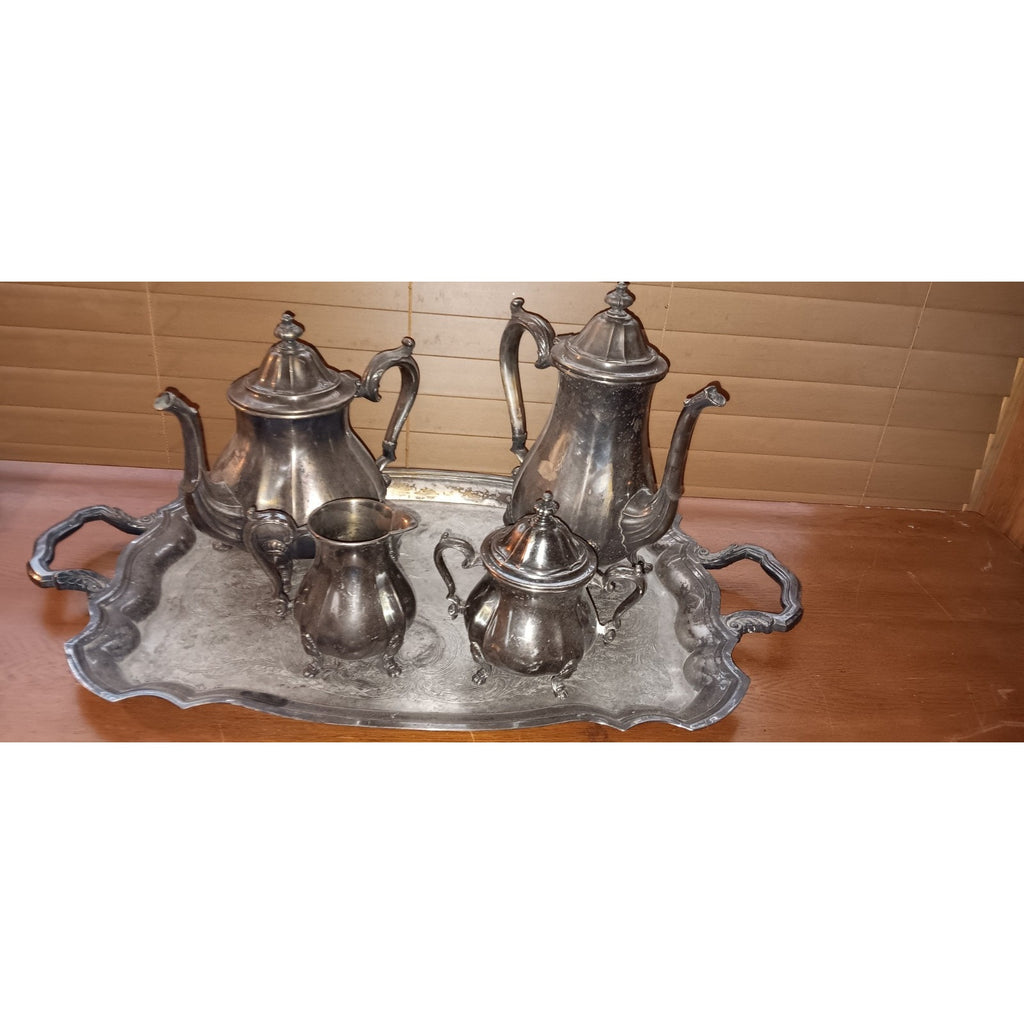 Chippendale Silver 4 Piece Tea/Coffee Set Check Description