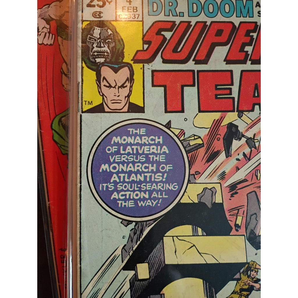 Super-Villain Team-Up #3-7 Lot Of 5 ~ 1975 Marvel Comics FN TO FN+ 25¢ Comics
