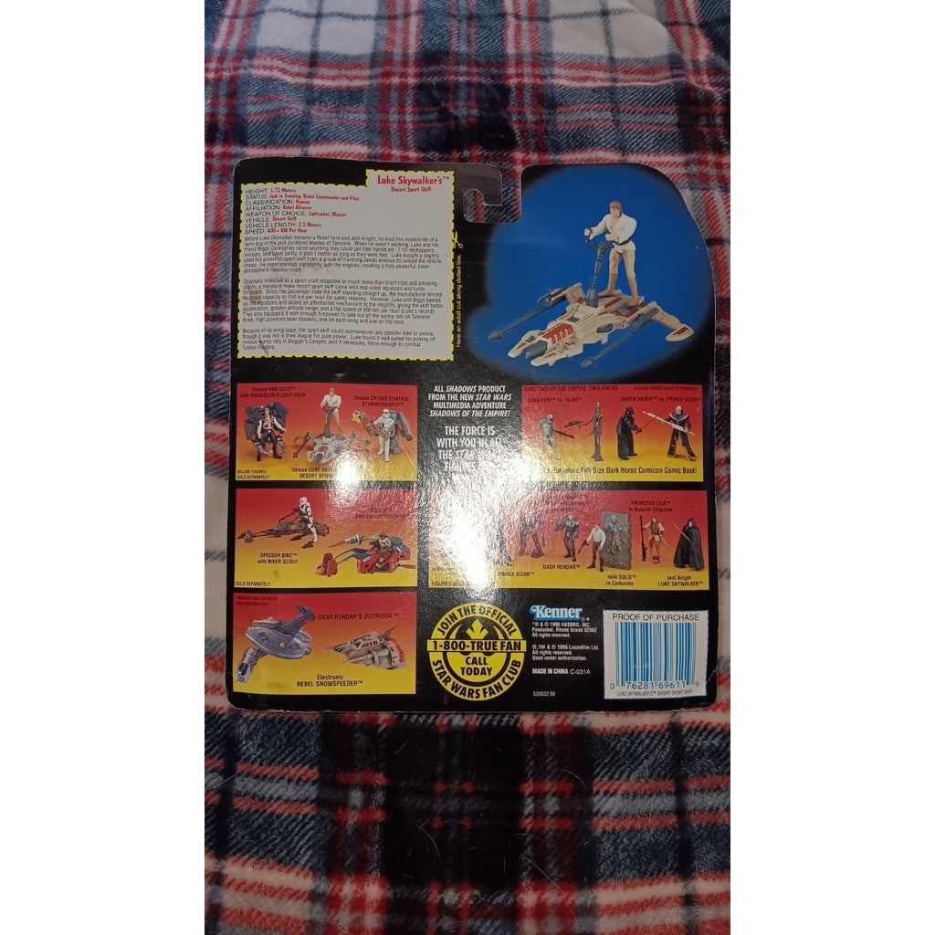 Star Wars Deluxe Luke Skywalker's Desert Sport Skiff Rebel Alliance 1996 NEW