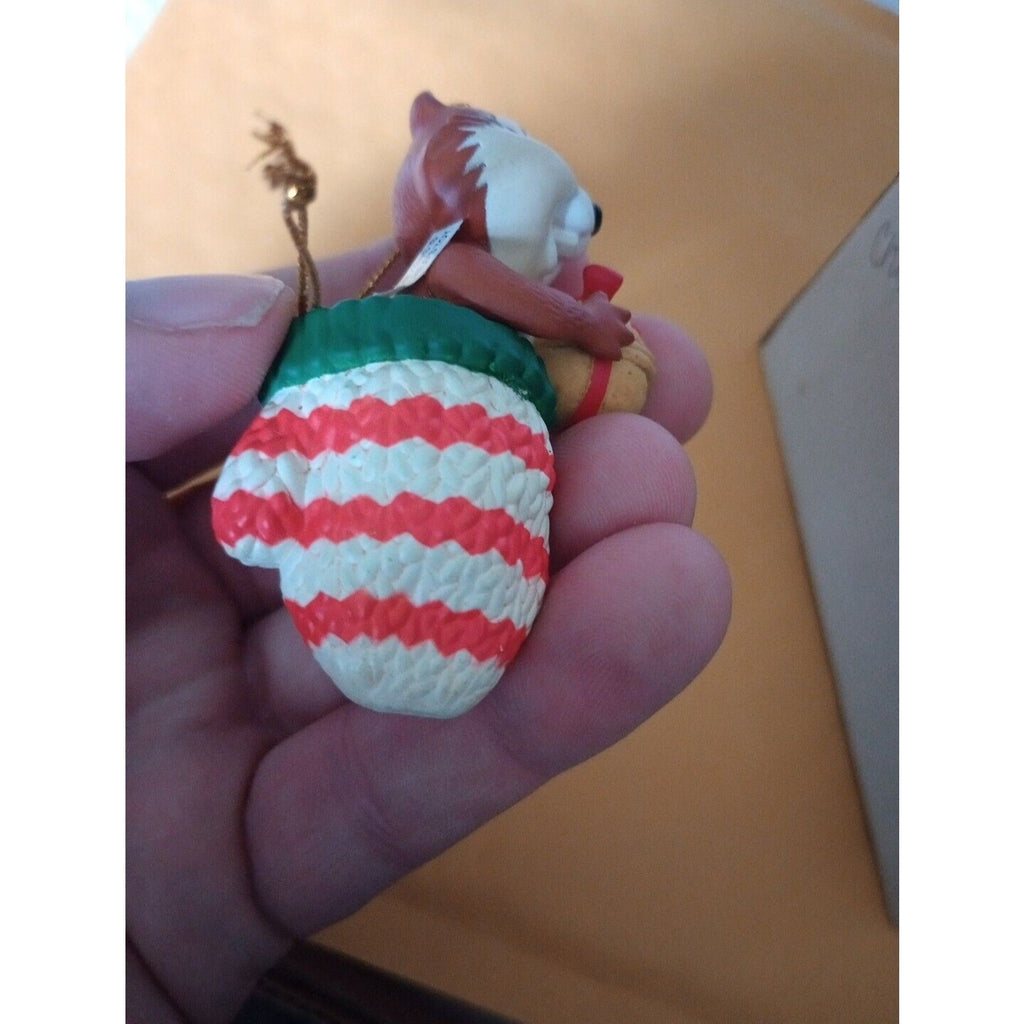 Hallmark Disney Ornaments 26231 - 108 Chip In Stocking Holding A Nut Perfect