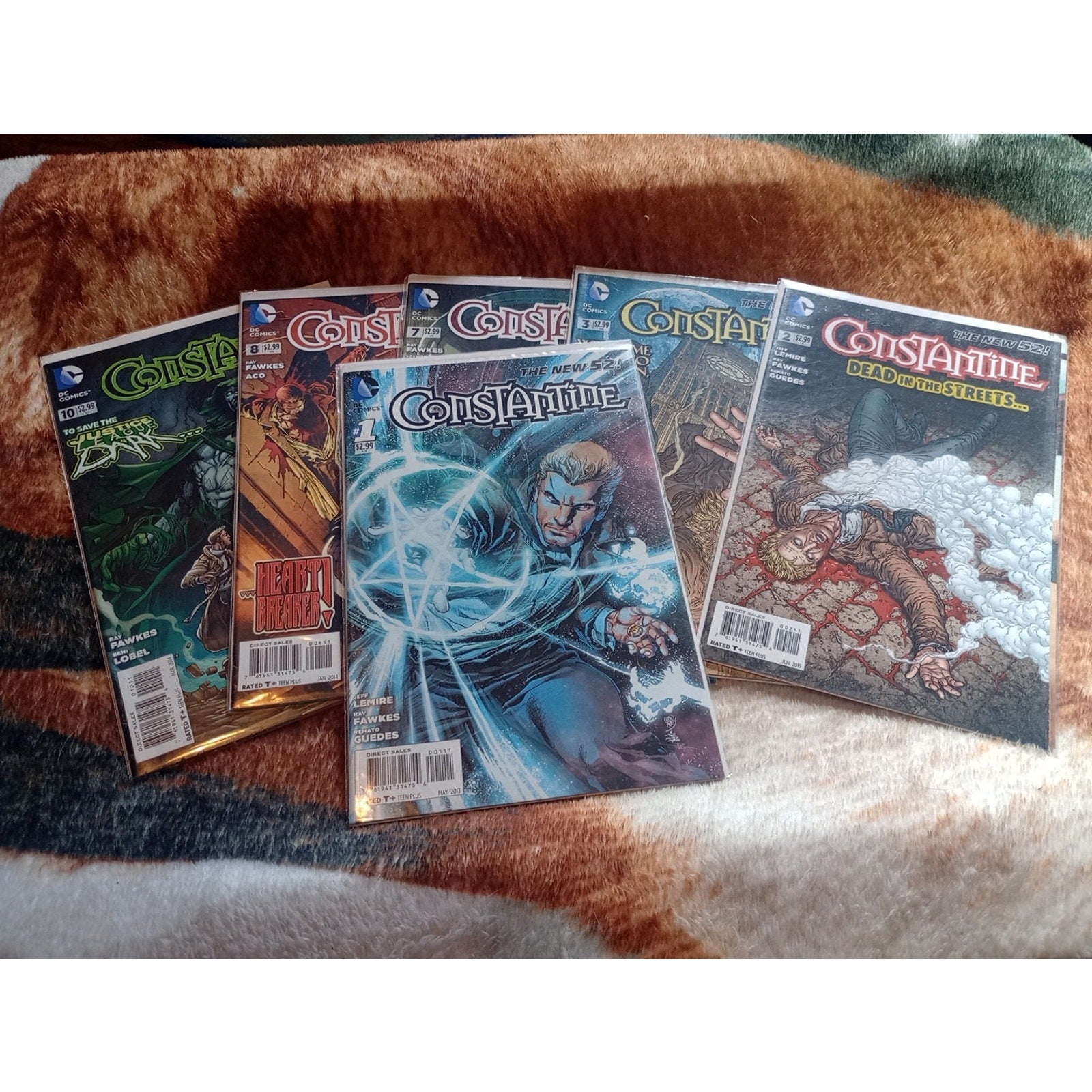 Constantine New 52 Comic Lot Of 6 Issues #1-3, 7,8,10 DC Vf To NM