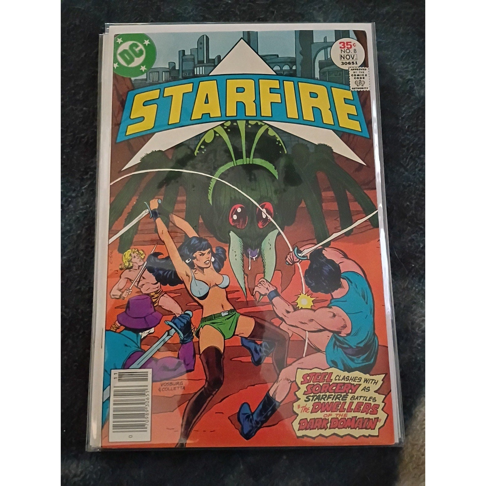 Starfire #3,4,6,8 Lot Of 4 1977 DC Comics Newsstand VF To NM Condition