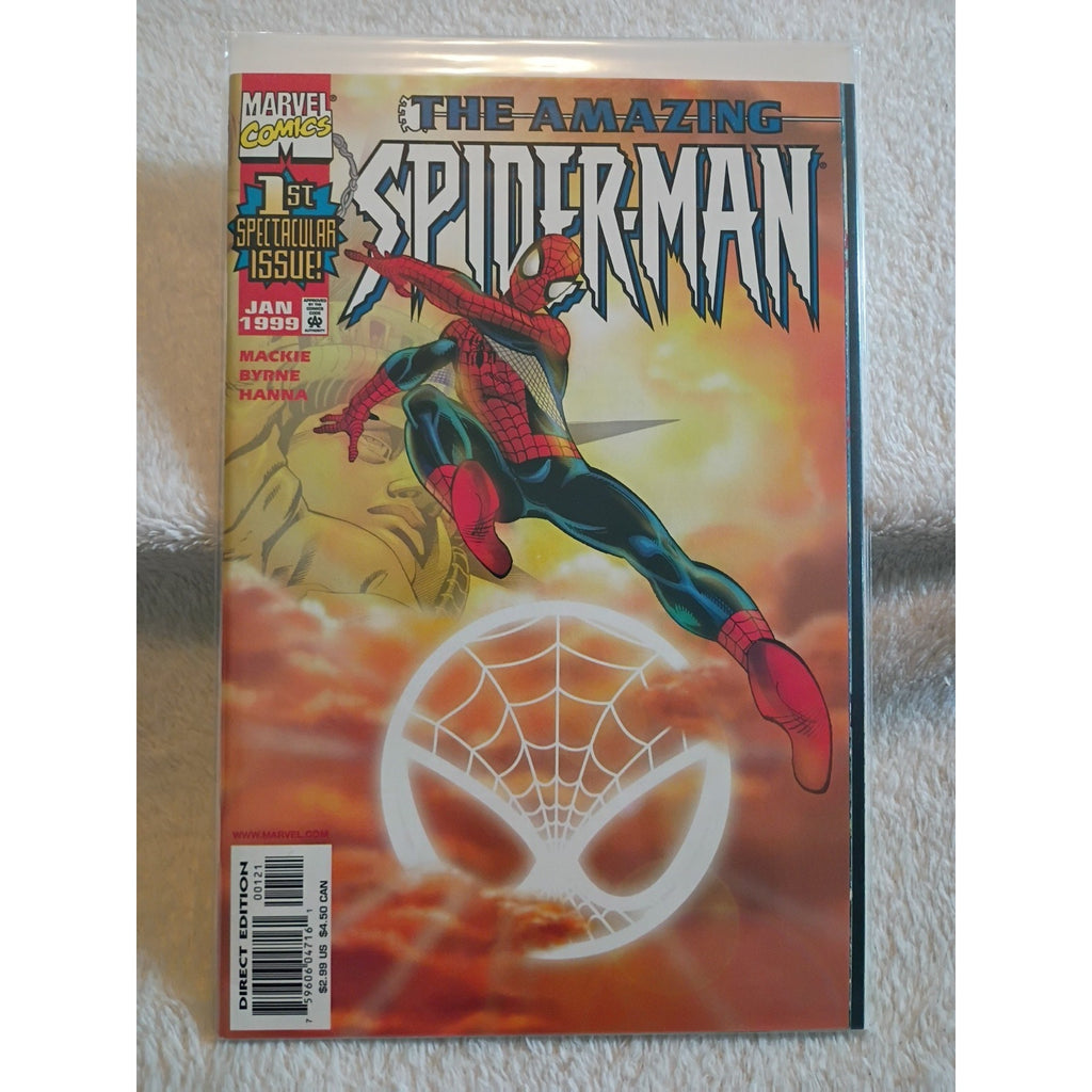 Amazing Spider-Man #1 Vol 2 SUNBURST COVER Marvel Comics January 1999 John Byrne
