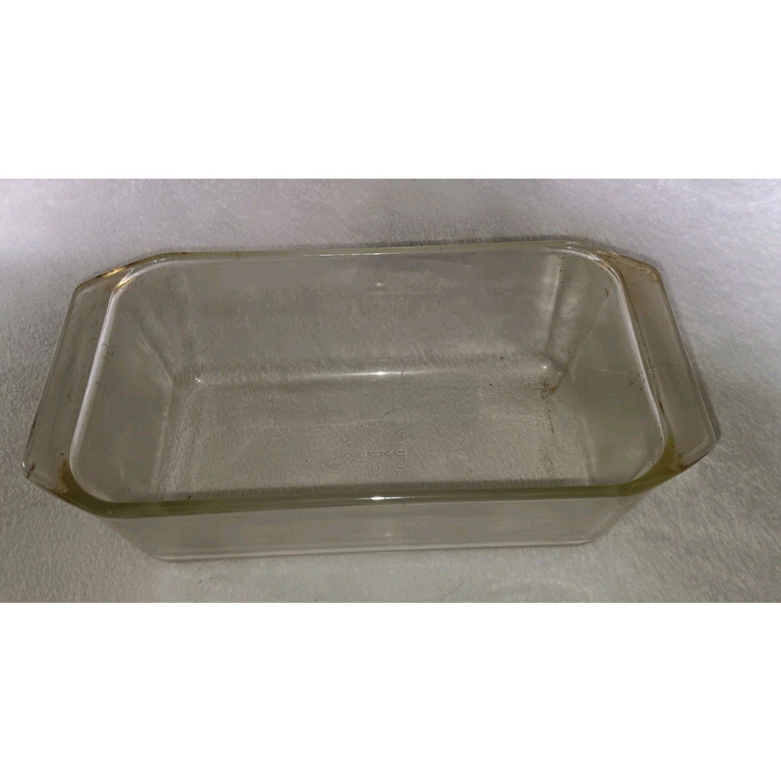 Vintage PYREX 8x5x3 215-B 20 Loaf Bread Baking Pan 1950s Clear Borosilcate