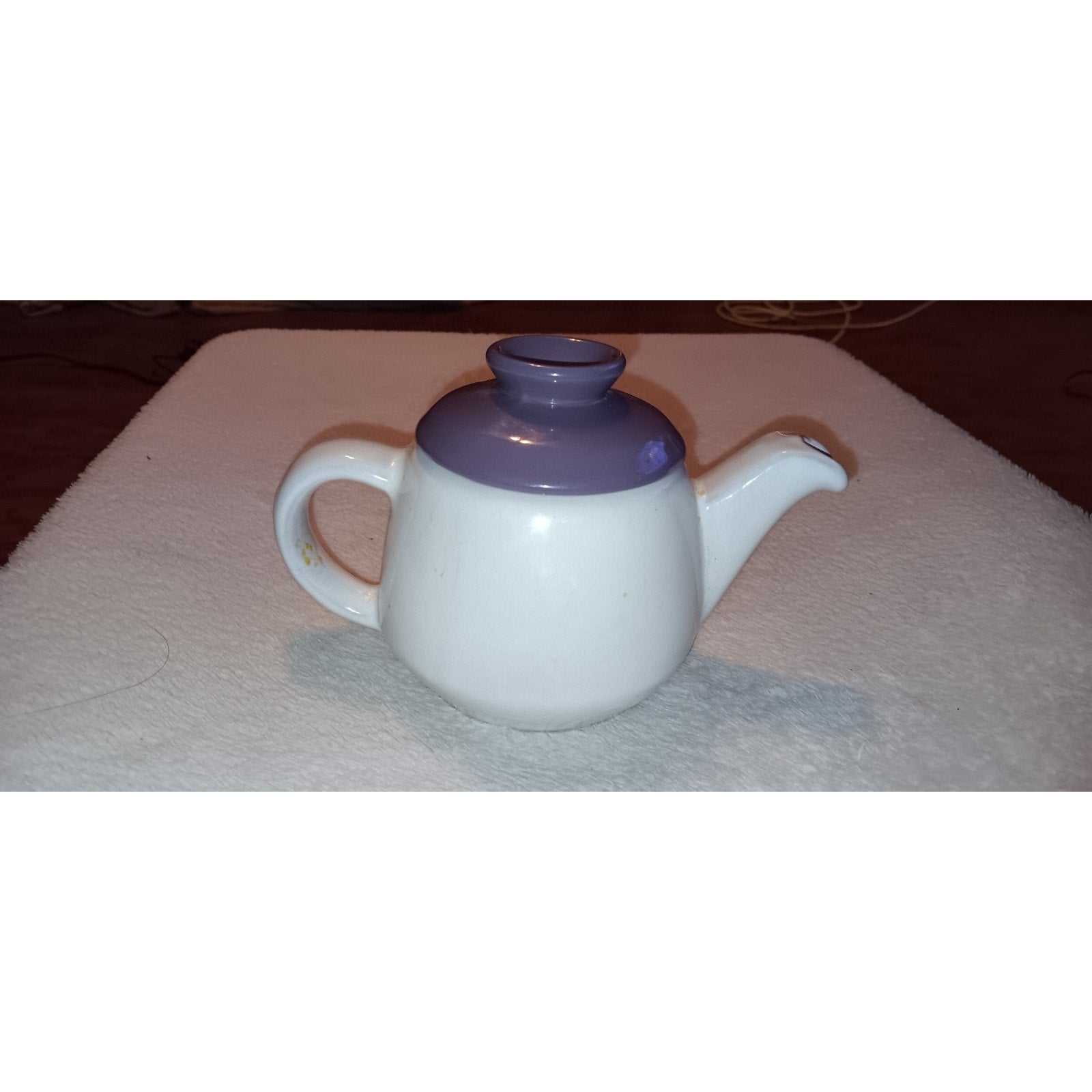Vintage Frankoma Teapot Coffee Pot Pottery w Lid 6J Desert Gold Brown 4.25 in