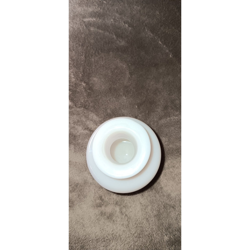 Unique Vintage Milk Glass Hobnail Round Bud Vase 5 in High Grade Condition