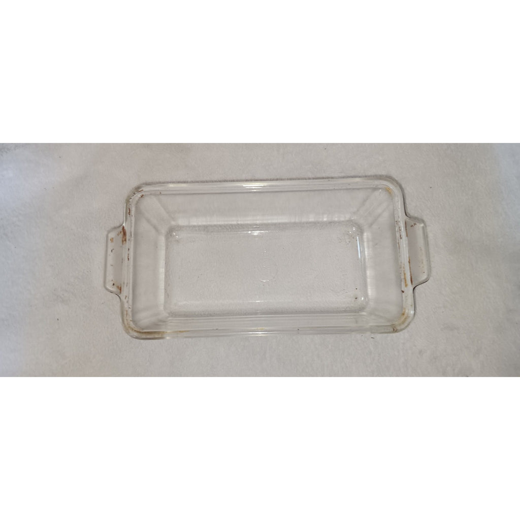 Vintage PYREX bread, meatloaf pan, #212, 9 x 5. clear glass