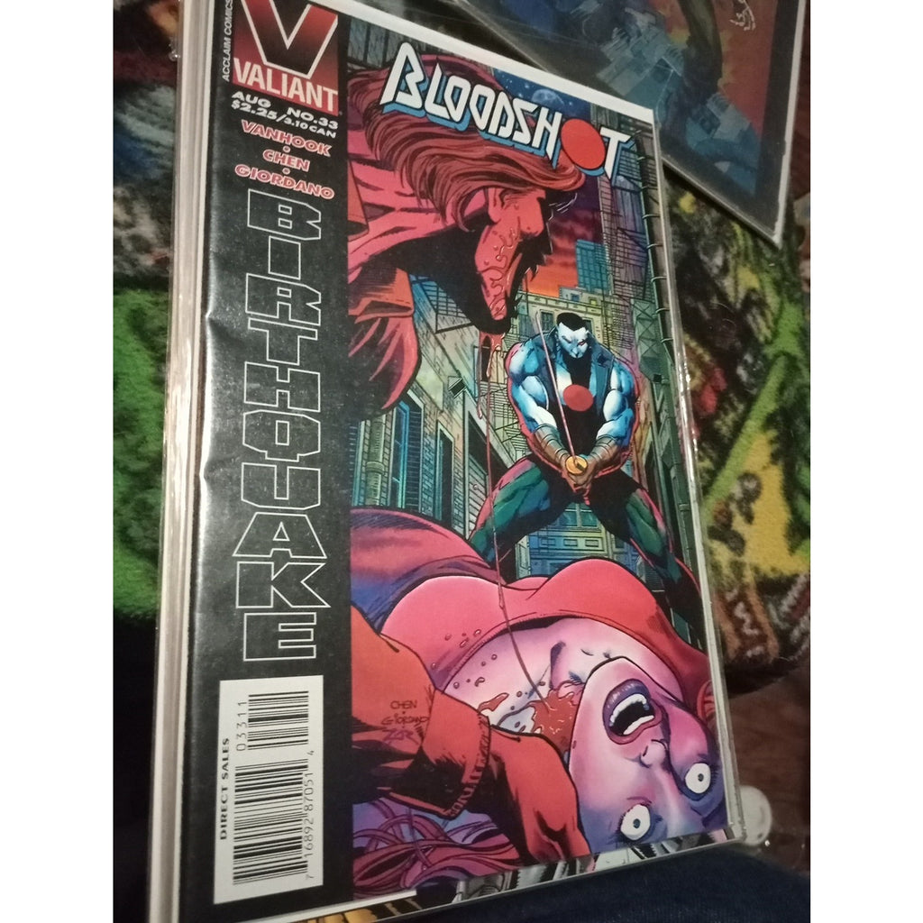 Bloodshot Comic Lot Of 9 From Valiant Comics Random Issues All NM