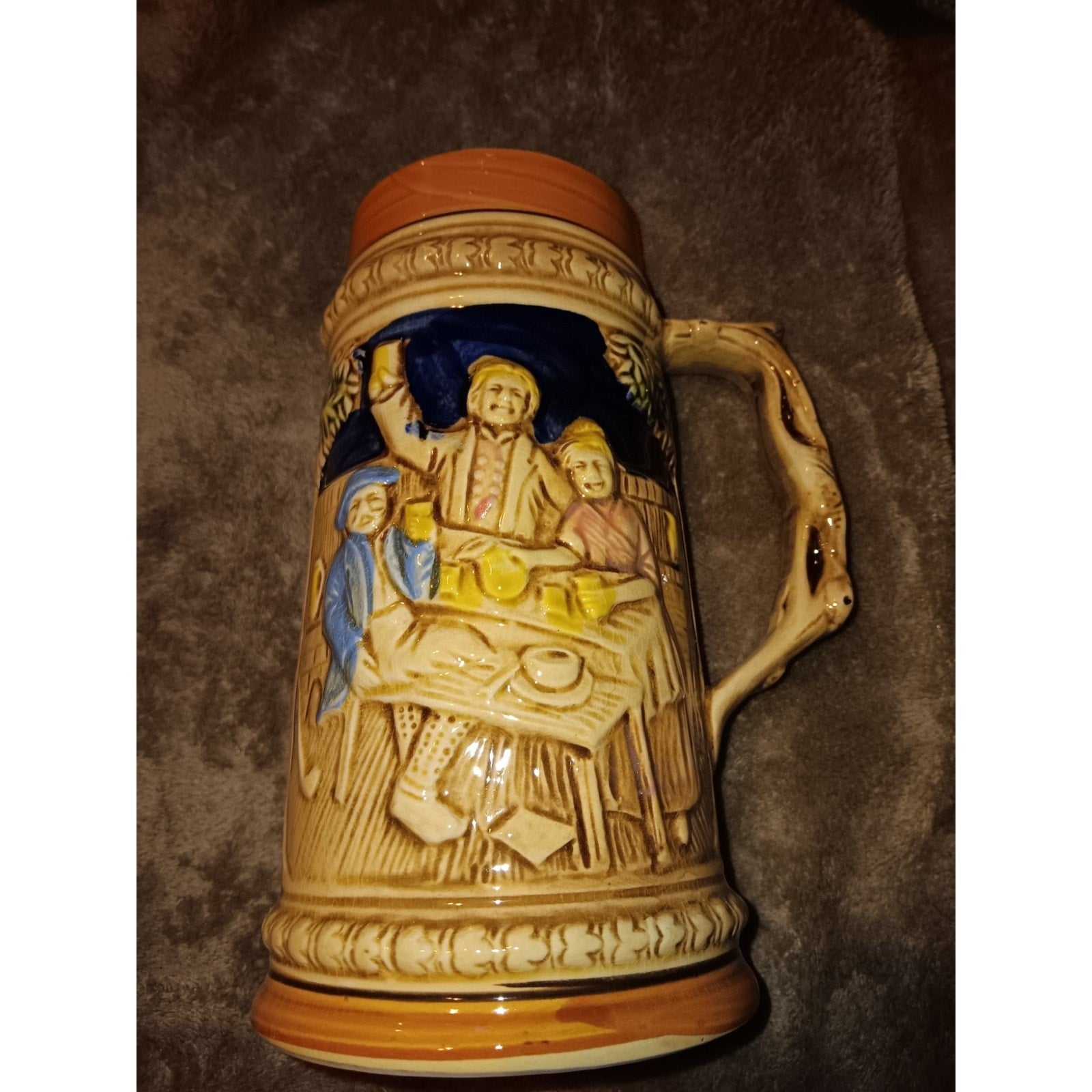 Vintage German Beer Stein Mug Excellent Condition Cool Piece