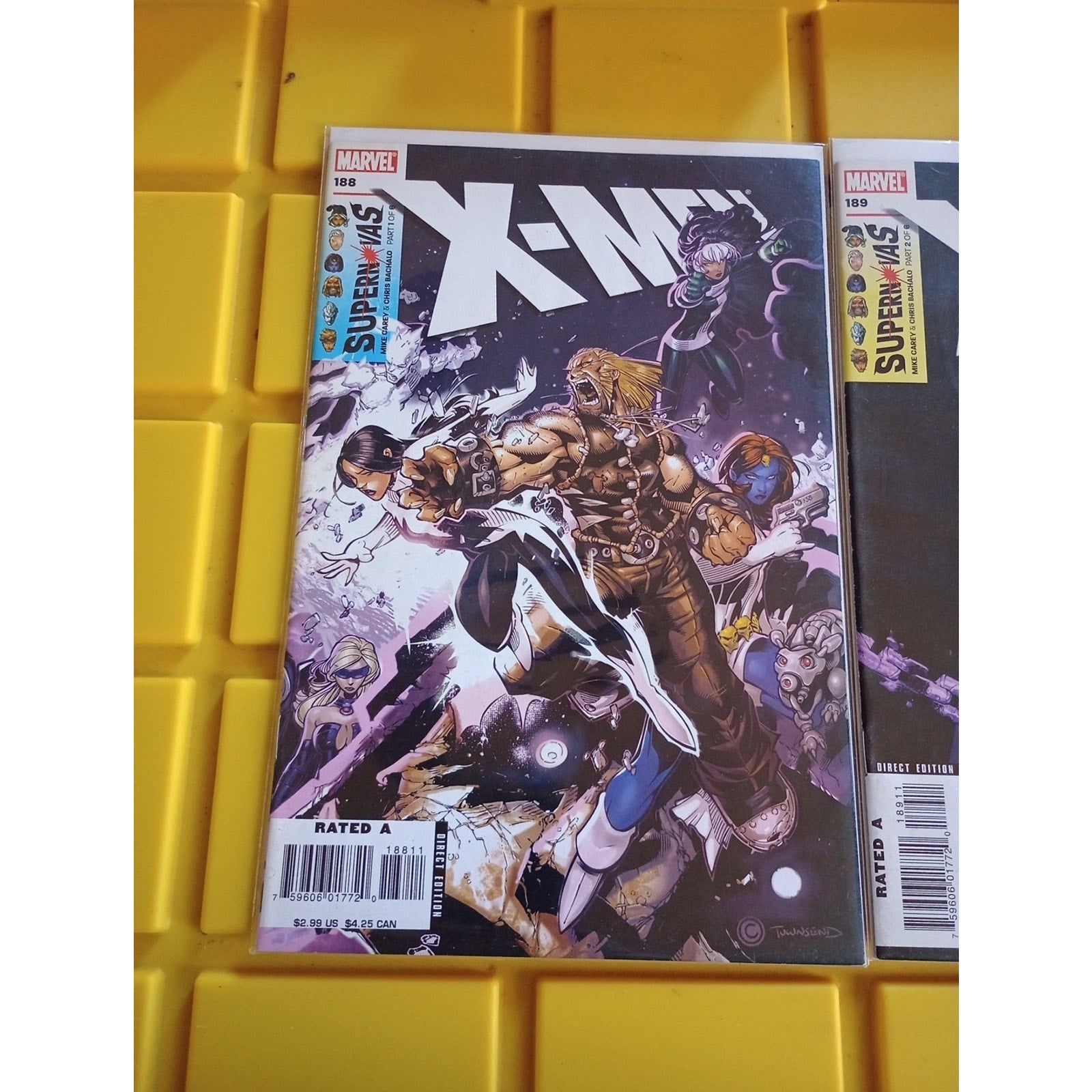 X-Men #188-190 Marvel Comic Lot Of 3 VF To NM 1st Children Of The Vault