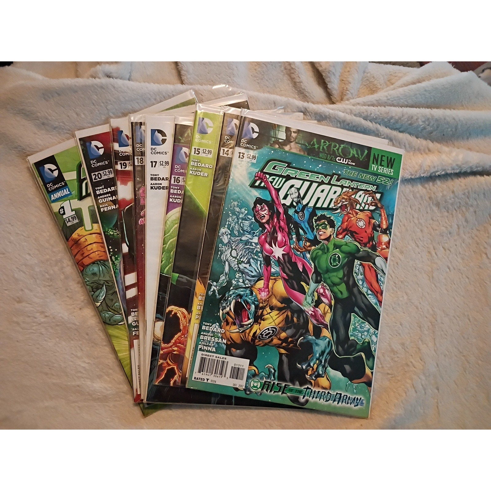 Green Lantern New Guardians New 52 DC Comics Lot of 9 Full Run 13-20+Ann1 VF/Nm