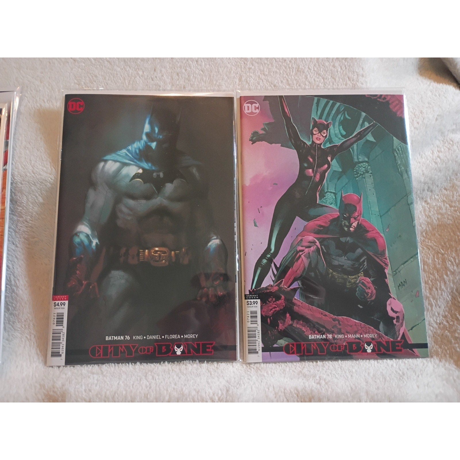 DC Comics Batman #76 And #78 Comic Book Variant Covers High Grade City Of Bane