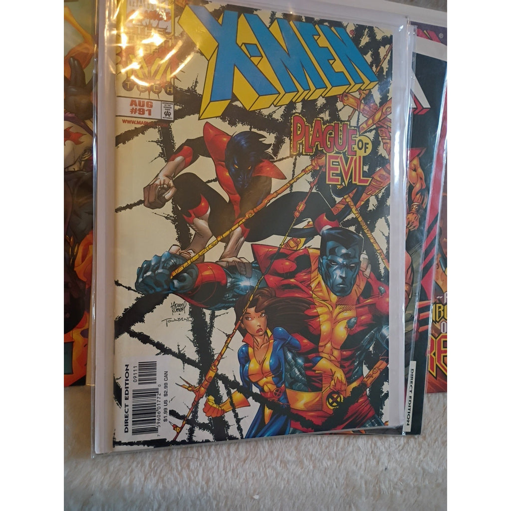 X-Men #85, 88-91, 102 Marvel Comic Lot Of 6 VF To NM Run Of 4 Magneto,Galactus