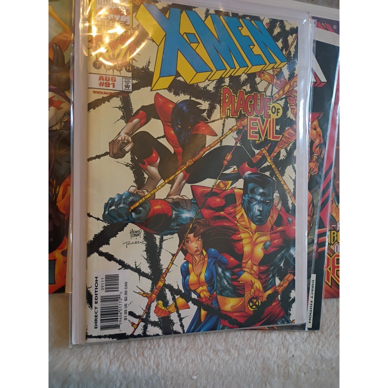 X-Men #85, 88-91, 102 Marvel Comic Lot Of 6 VF To NM Run Of 4 Magneto,Galactus