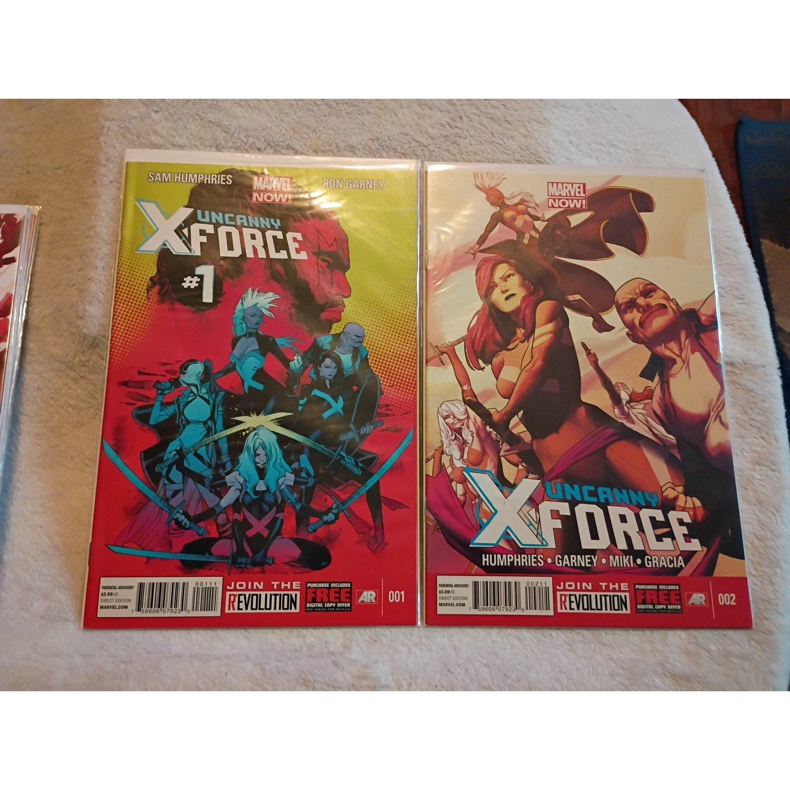 Uncanny X-Force #1-11 Full Run Marvel Comics Lot Of 11 VF To NM Bishop Psylocke