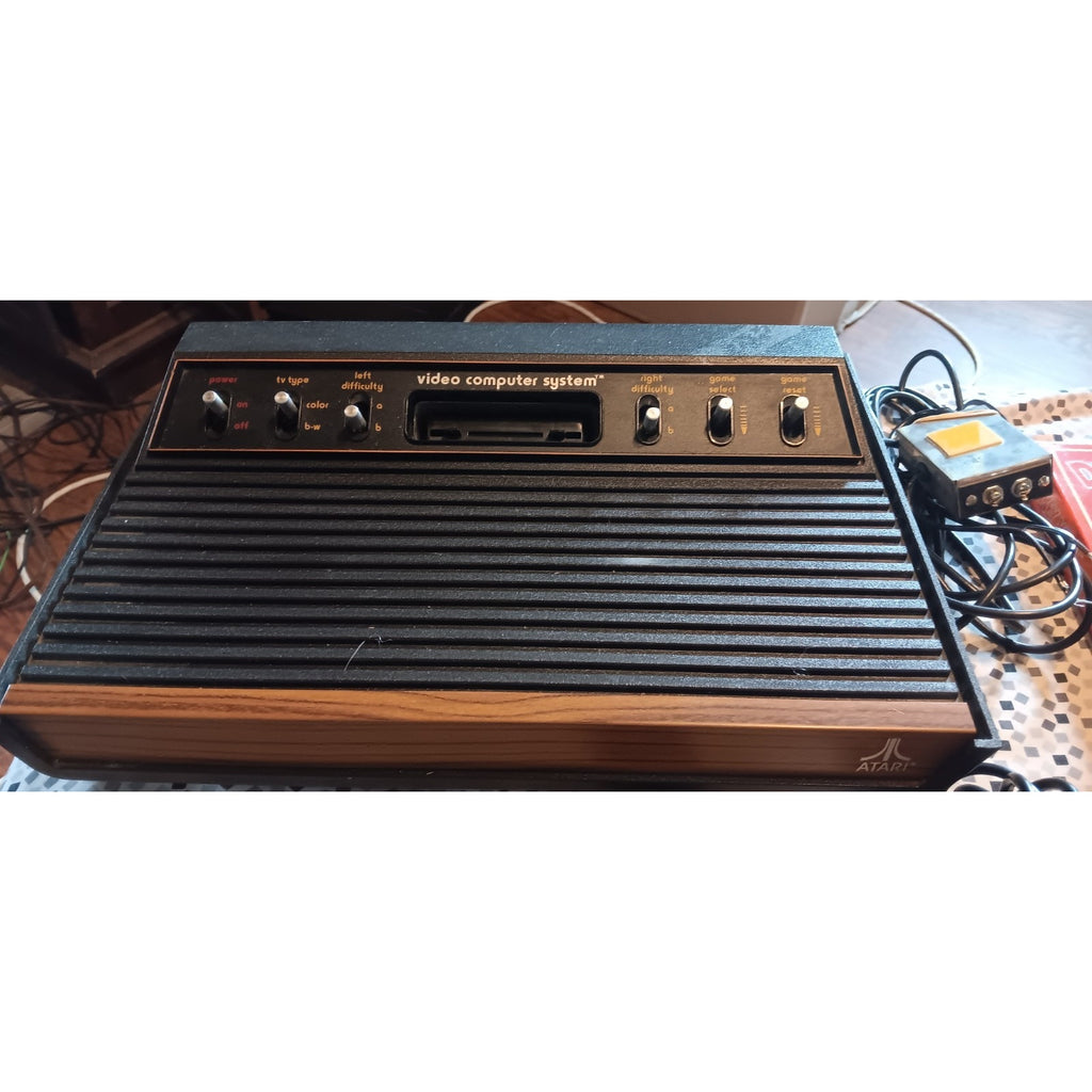 ATARI CX-2600 CONSOLE WITH GAMES AND ACCESSORIES