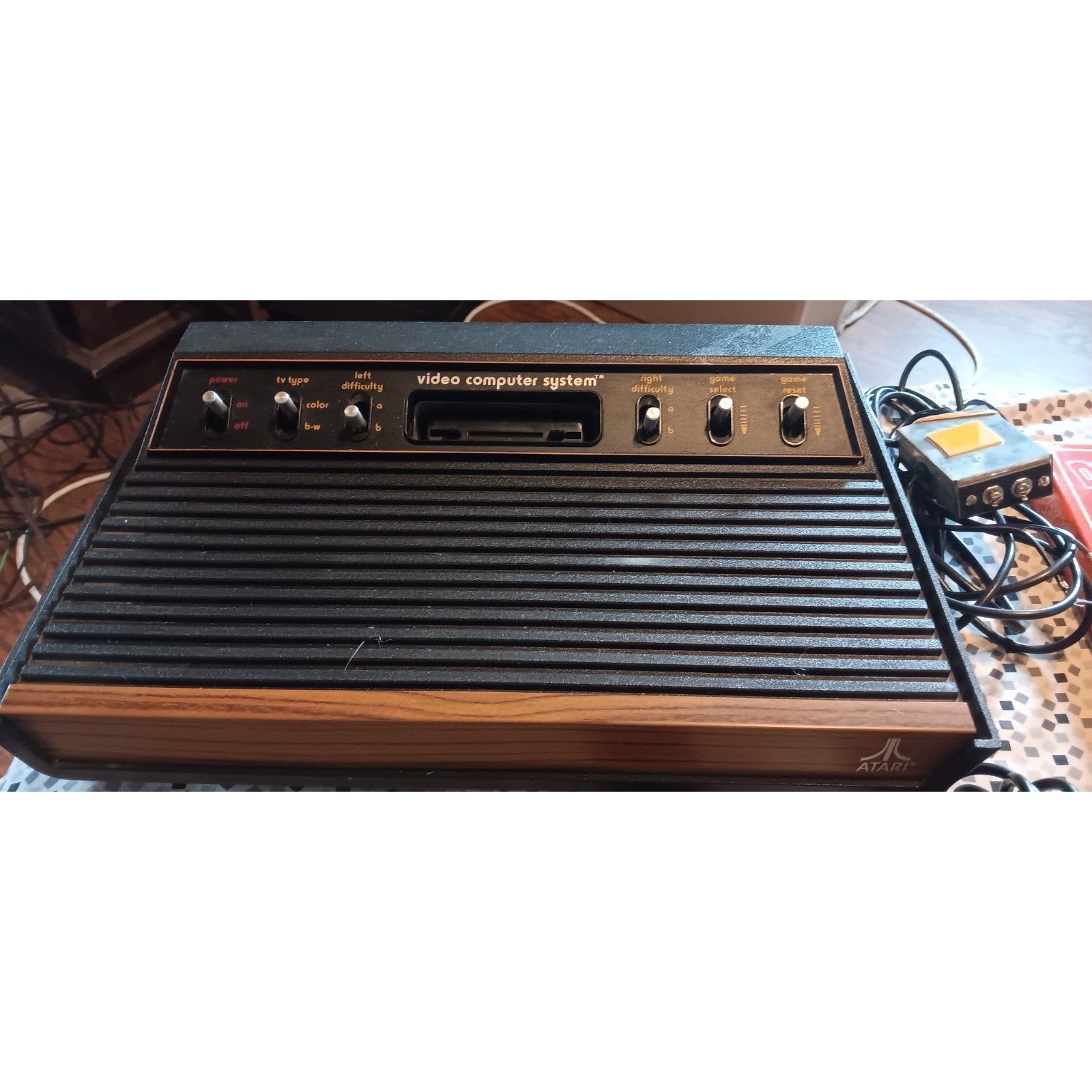 ATARI CX-2600 CONSOLE WITH GAMES AND ACCESSORIES