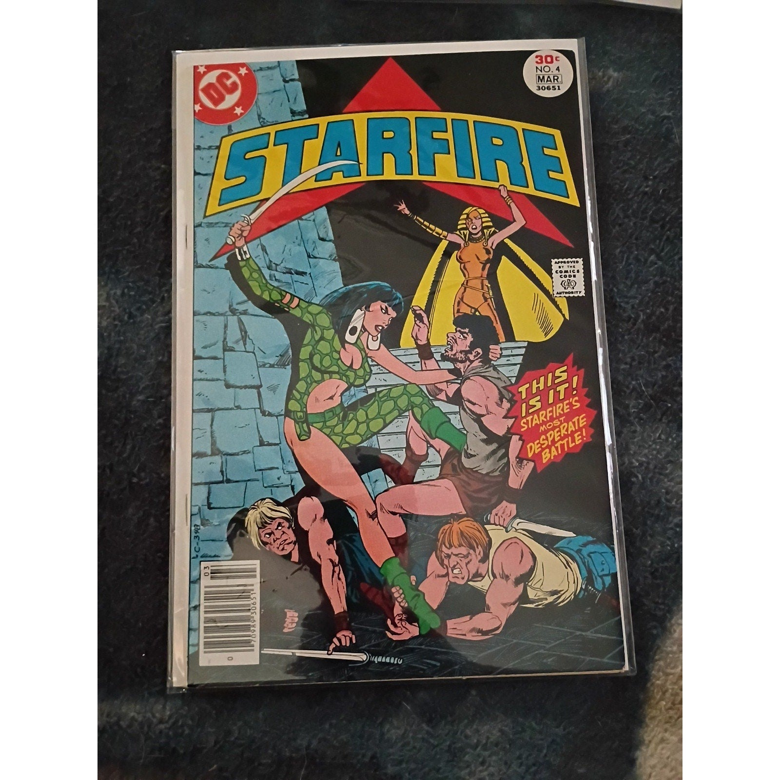 Starfire #3,4,6,8 Lot Of 4 1977 DC Comics Newsstand VF To NM Condition