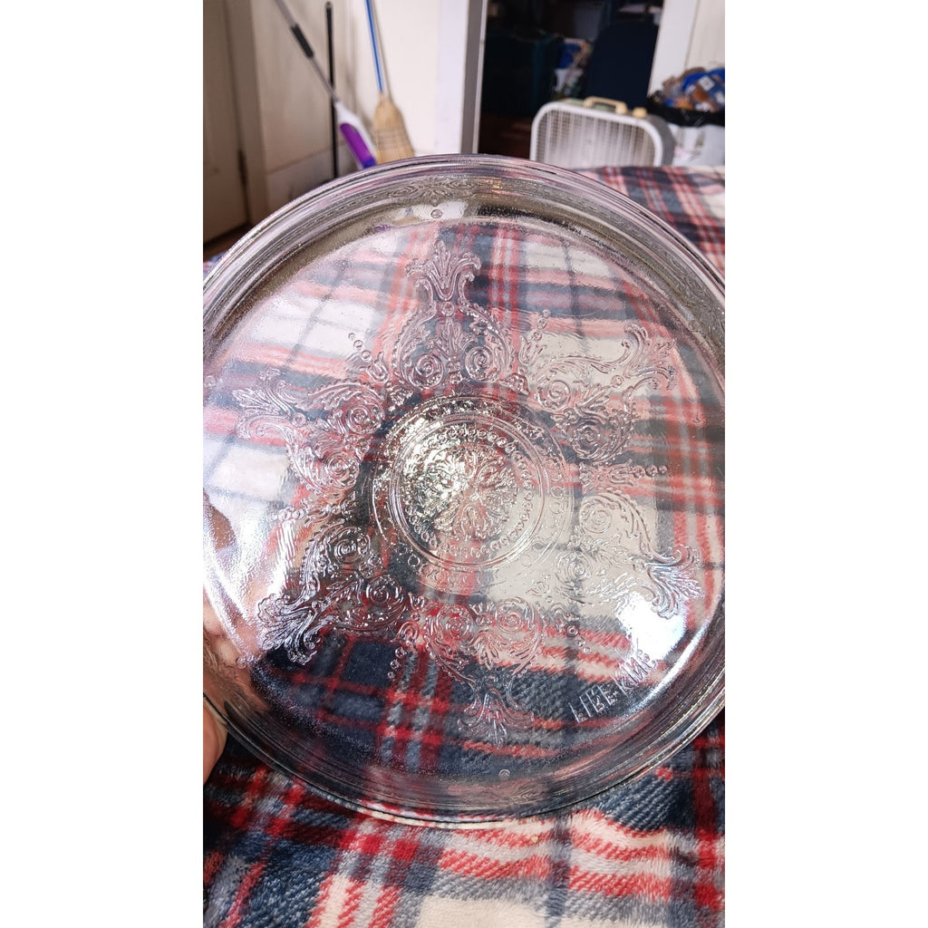 2 Vintage Anchor Hocking Philbe 9.5" Pie Plate Fire King Sapphire Blue