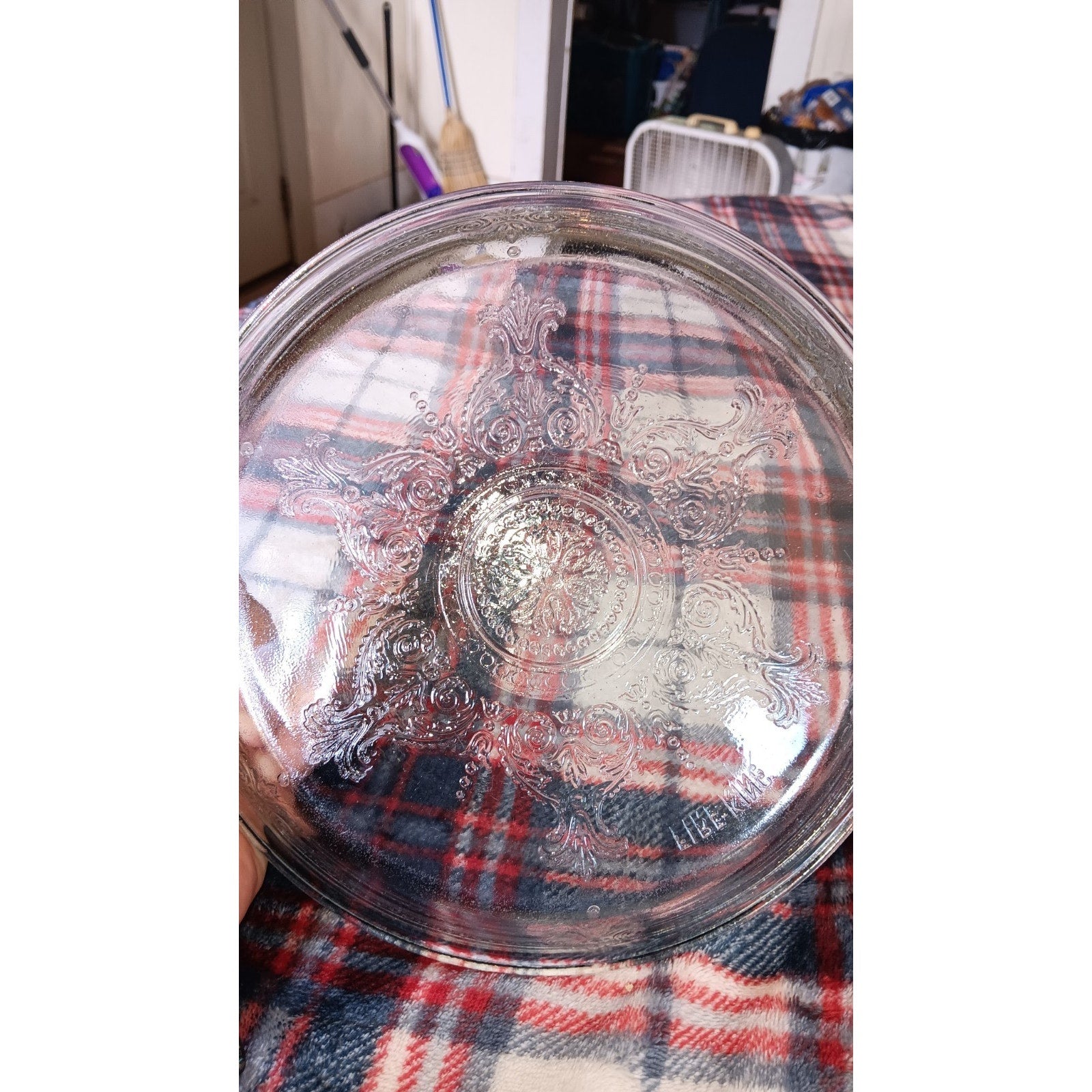 2 Vintage Anchor Hocking Philbe 9.5" Pie Plate Fire King Sapphire Blue