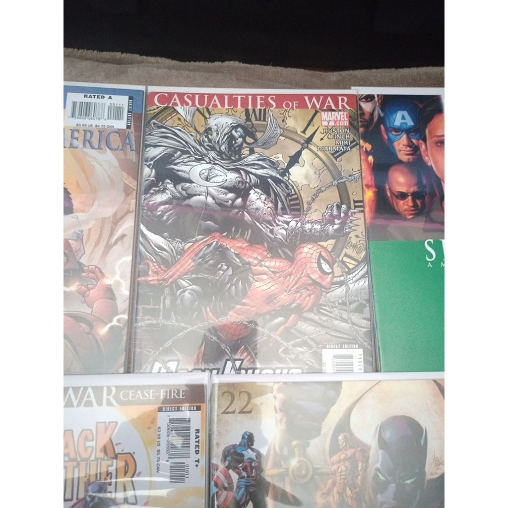 Marvel Civil War Lot Of 7 Comics She Hulk Iron Man Captain America Black Panther