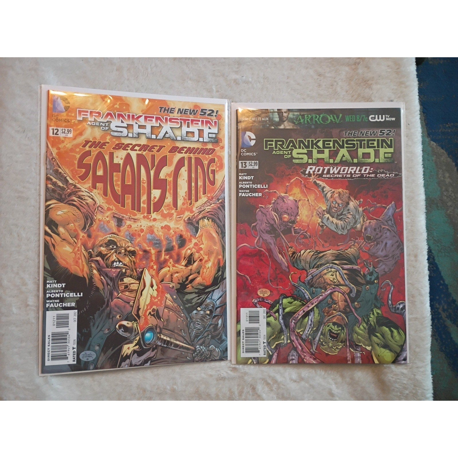 FRANKENSTEIN AGENT OF SHADE #0-16 DC COMIC SET COMPLETE 2011 VF/NM High Grade