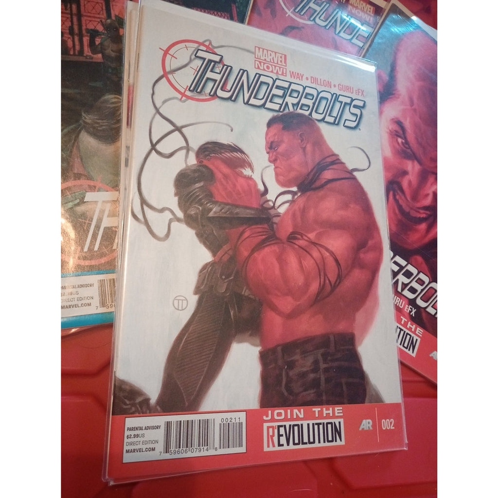 Thunderbolts Comic Lot Of 7 Marvel #1-4,14,20+Annual 1 Red Hulk Ghost Rider F/Nm