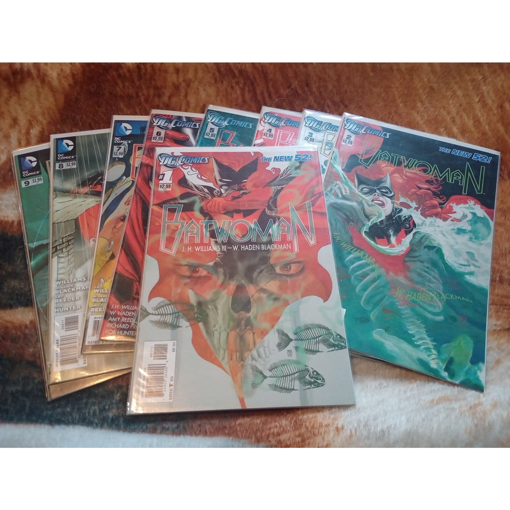 BATWOMAN #1-9 The New 52 DC Comics 2011 NM  VF To NM Full Run Lot Of 9