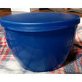 Tupperware Hanging Chip & Dip Bowl with Lid #4626A-1 Blue 16 oz / 470 ml