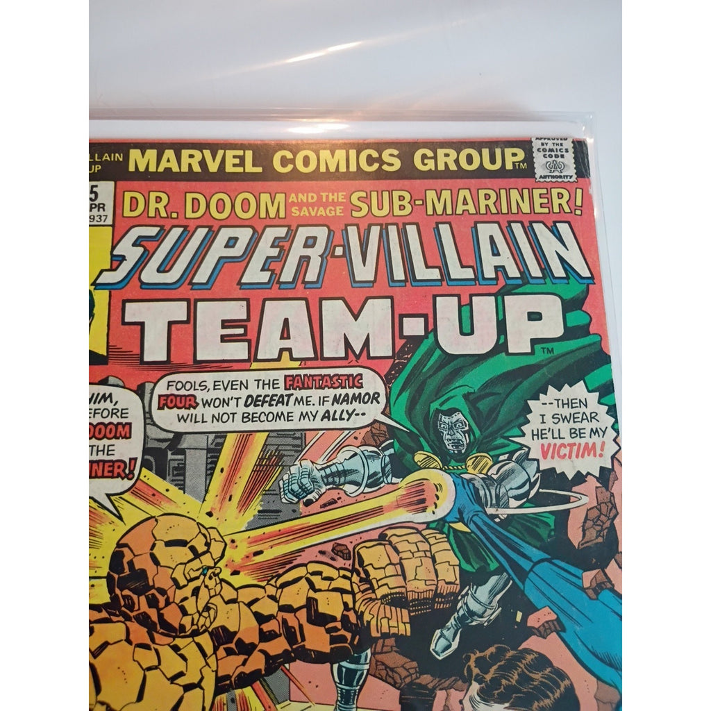 Super-Villain Team-Up #3-7 Lot Of 5 ~ 1975 Marvel Comics FN TO FN+ 25¢ Comics