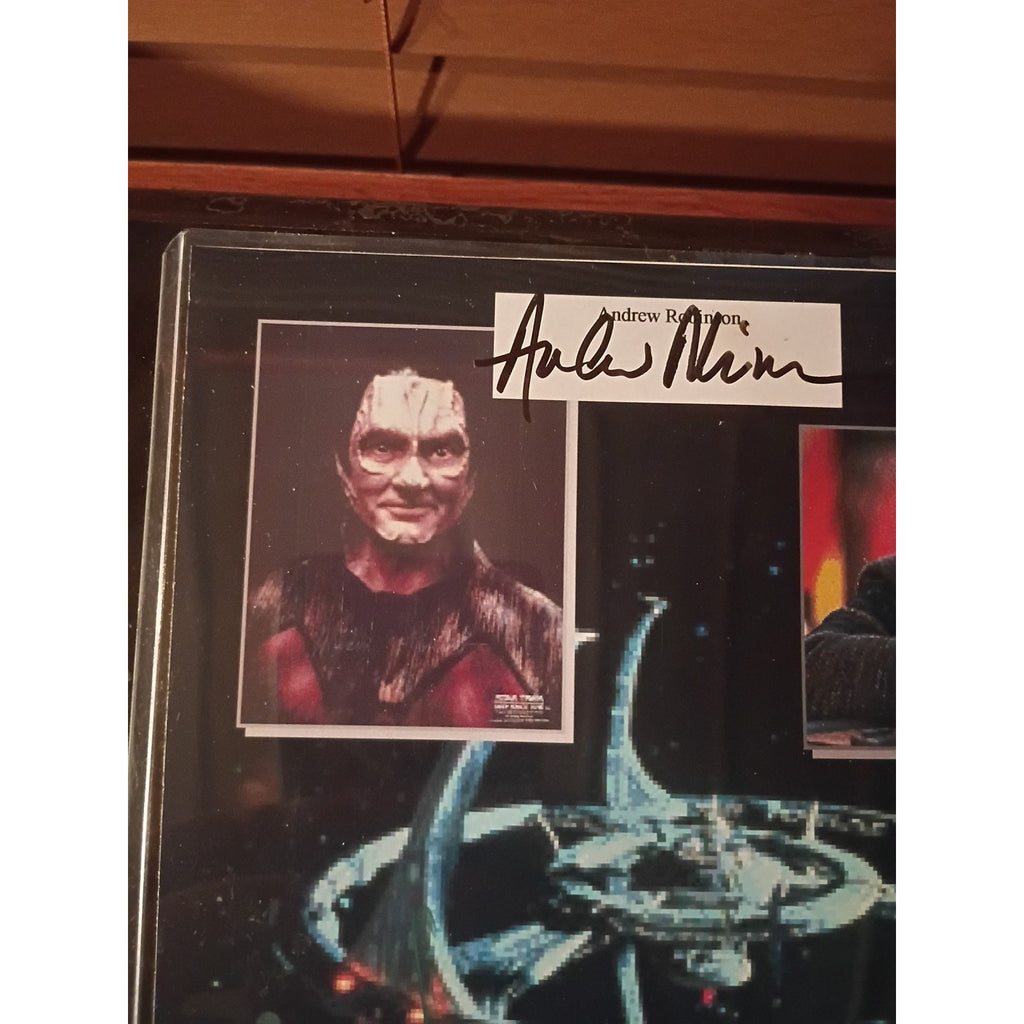 Star Trek Love Trek 2001 Autographed Plaque 5 Signatures In Person Signing 13x11