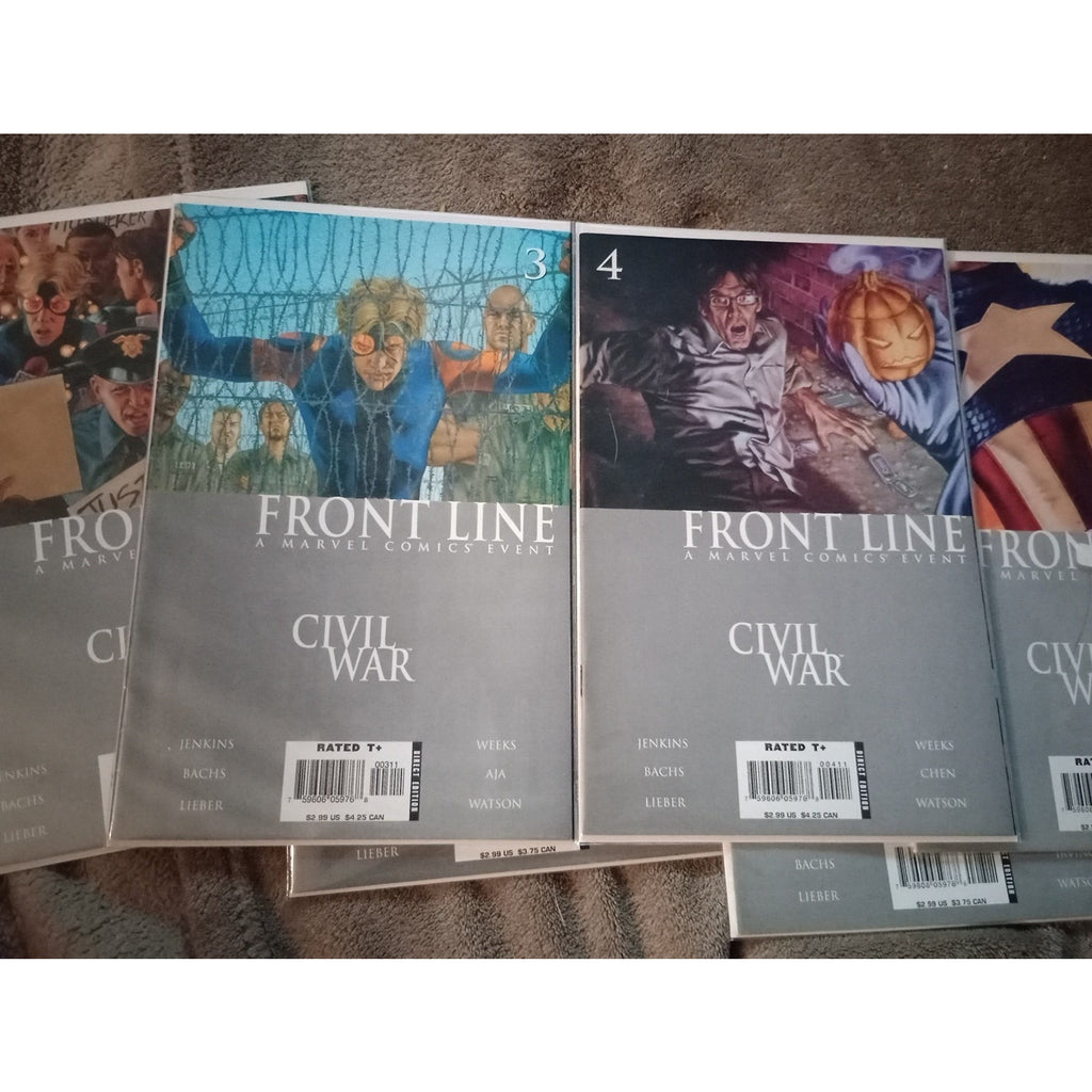 CIVIL WAR FRONT LINE #1-10(2006) Run Of 10 MARVEL COMICS VF WOLVERINE Spider-Man