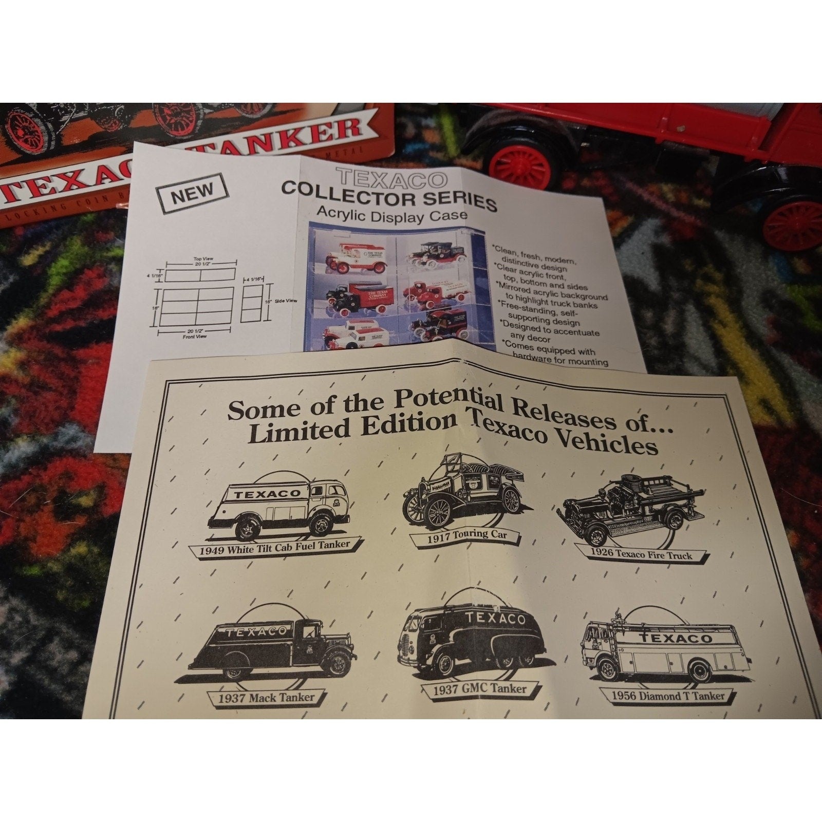 1910 Mack TEXACO Tanker Truck Series #12 Die-Cast Metal Bank Key Ertl 1995 Bank