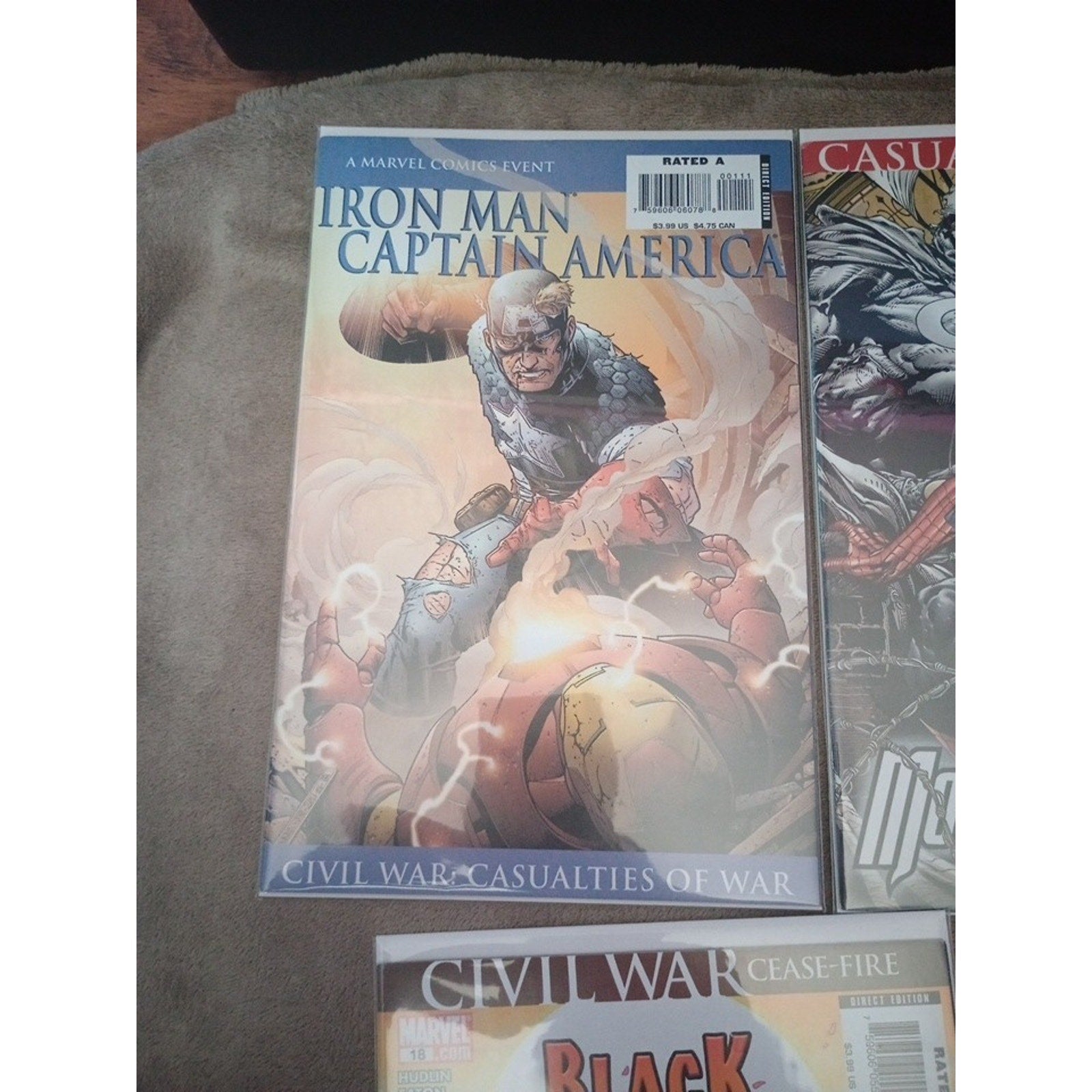 Marvel Civil War Lot Of 7 Comics She Hulk Iron Man Captain America Black Panther