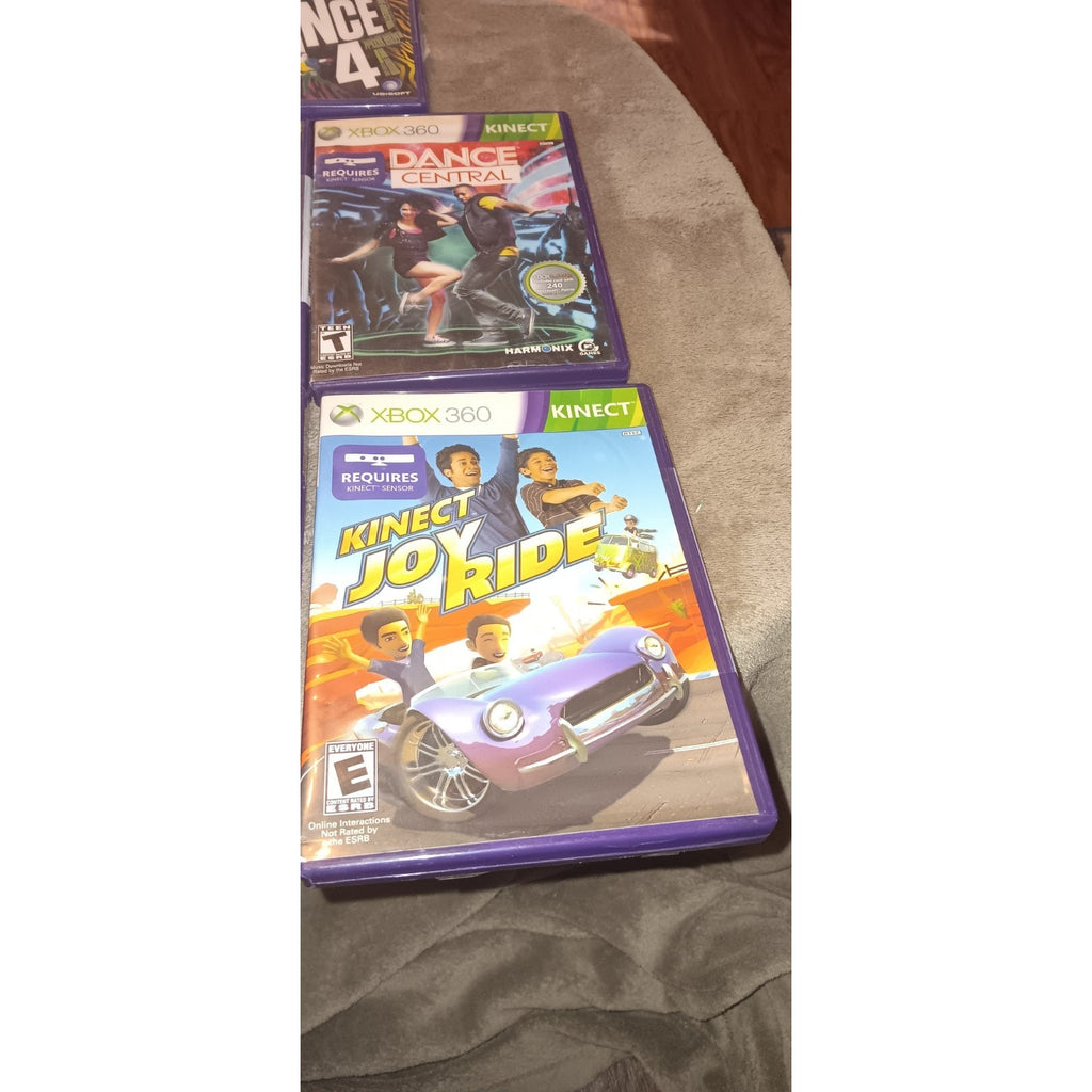 Lot of 8 XBOX 360 Kinect Games Including Just Dance Disney Joy Ride