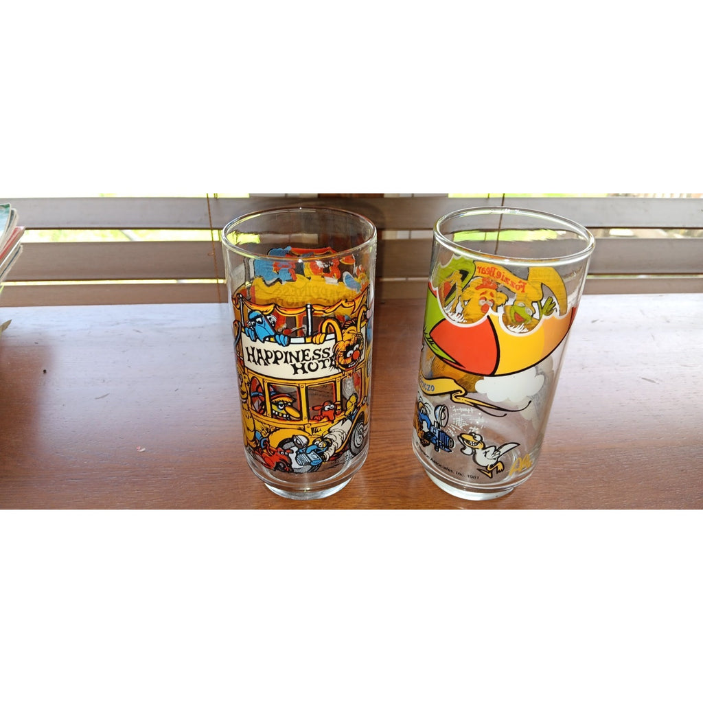 Lot Of 2 Vintage 1981 Great Muppet Caper McDonalds Drinking Glasses