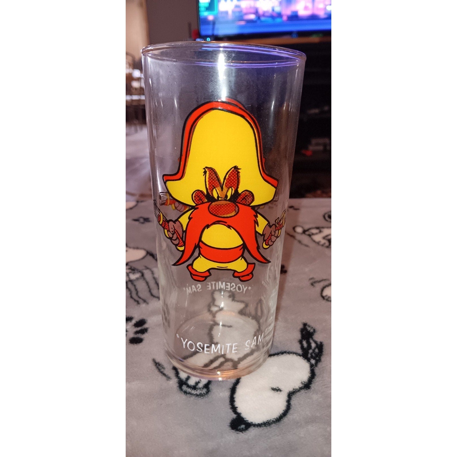 Pepsi Collector Series Glass Tumbler 1973 Warner Bros Yosemite Sam Looney Tunes