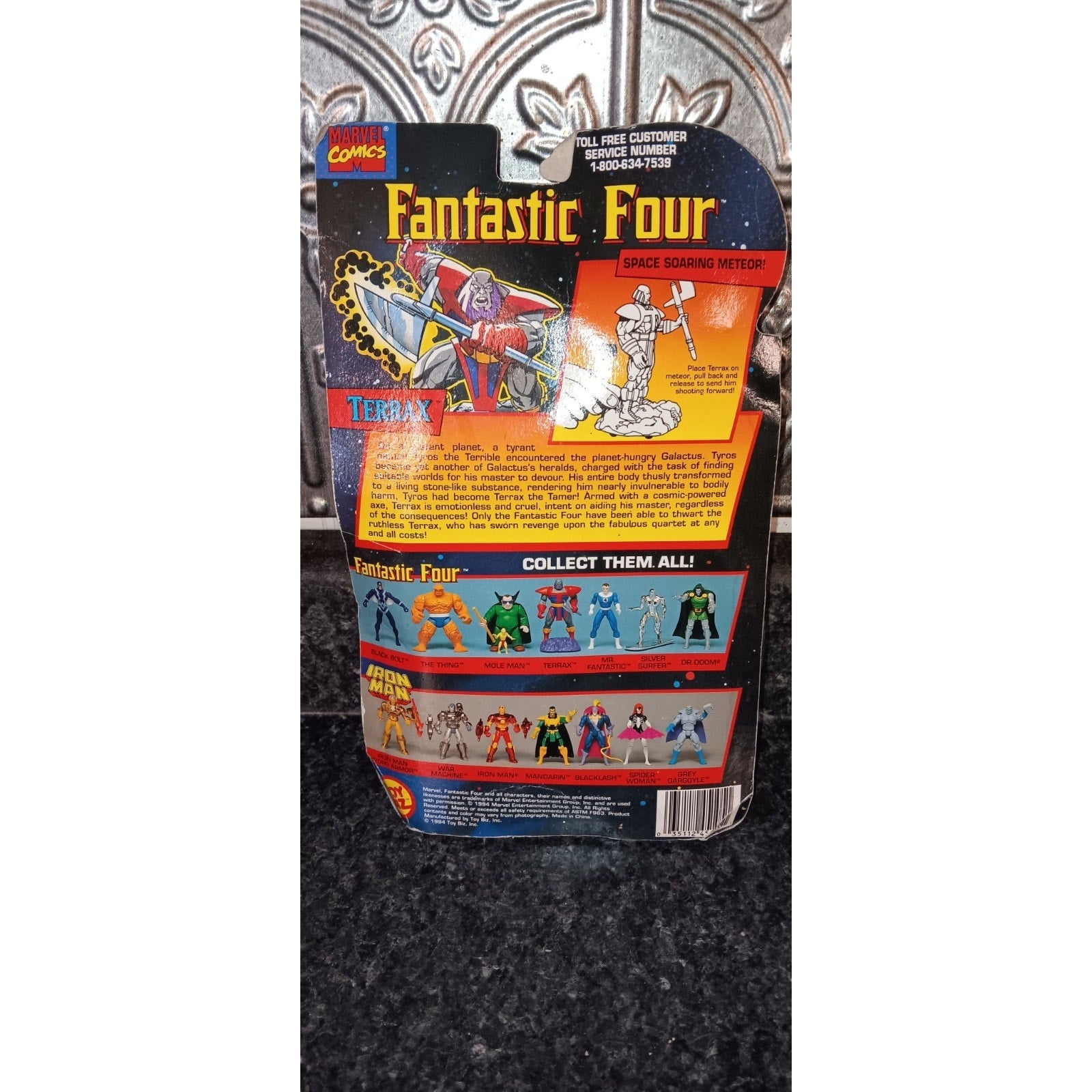 Toy Biz Marvel Comics Fantastic Four New In Box Terrax Action Figure 1994