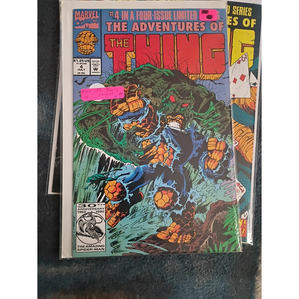 ADVENTURES OF THE THING #1-4 COMPLETE (Marvel Limited Series 1992) Newsstand