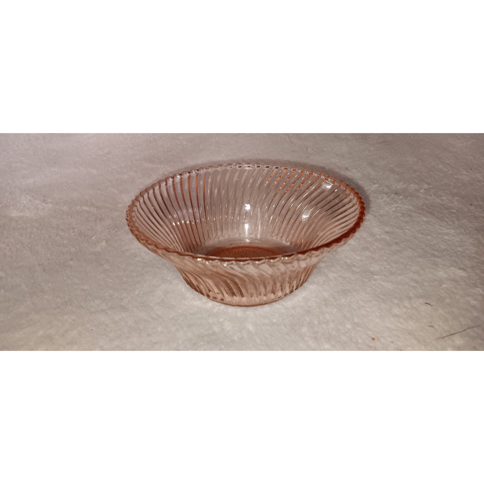VTG Pink Depression Glass-Federal Glass Co. Diana Pattern-5" Salad/Serving Bowl