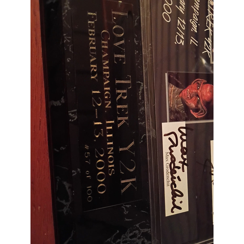 Signed Star Trek Voyager Love Trek Y2K Rare Comic Convention 6 Sigs #57/100 Nice