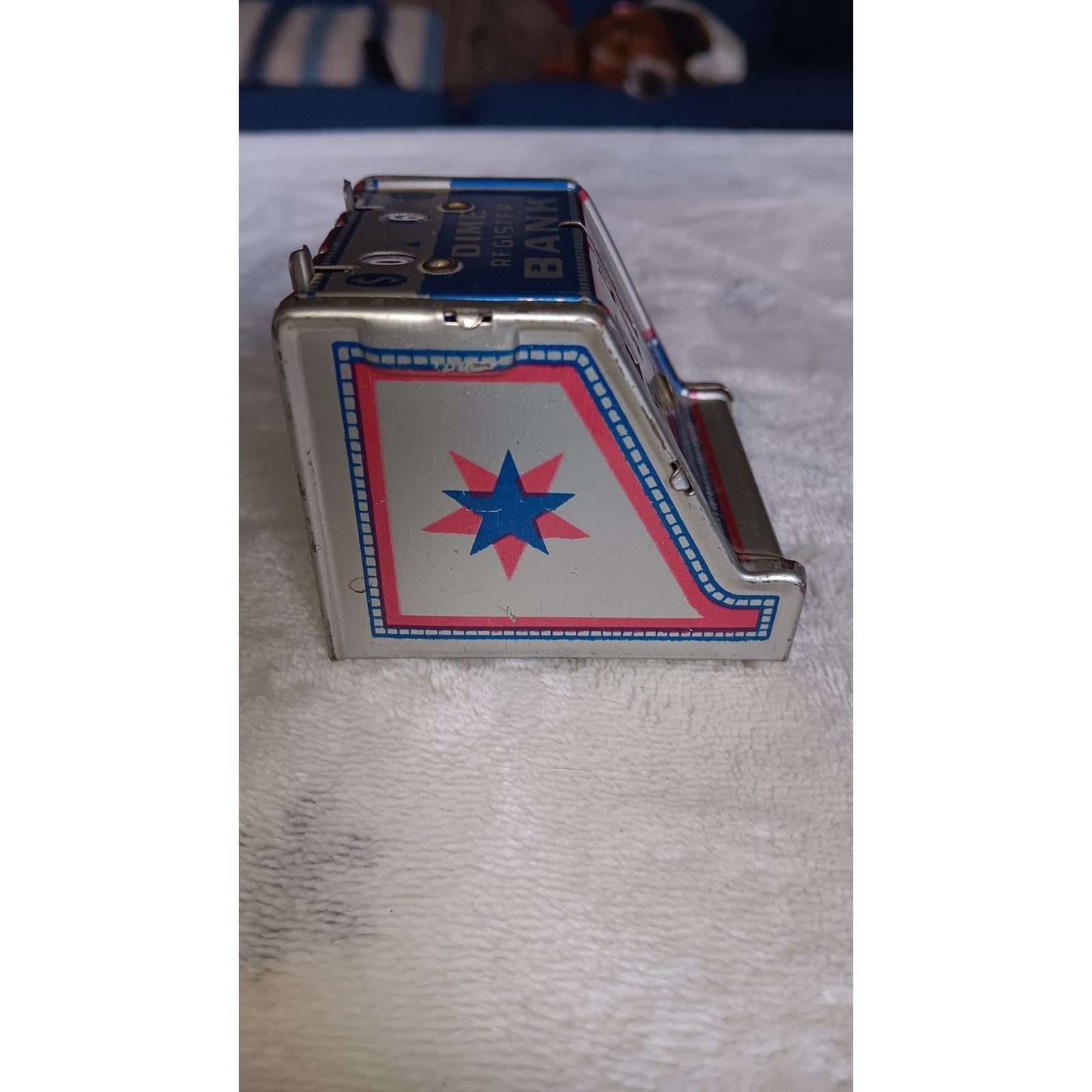 Vintage Dime Register Metal Toy Bank J.Chein Retro Toy Americana USA RARE ⭐️