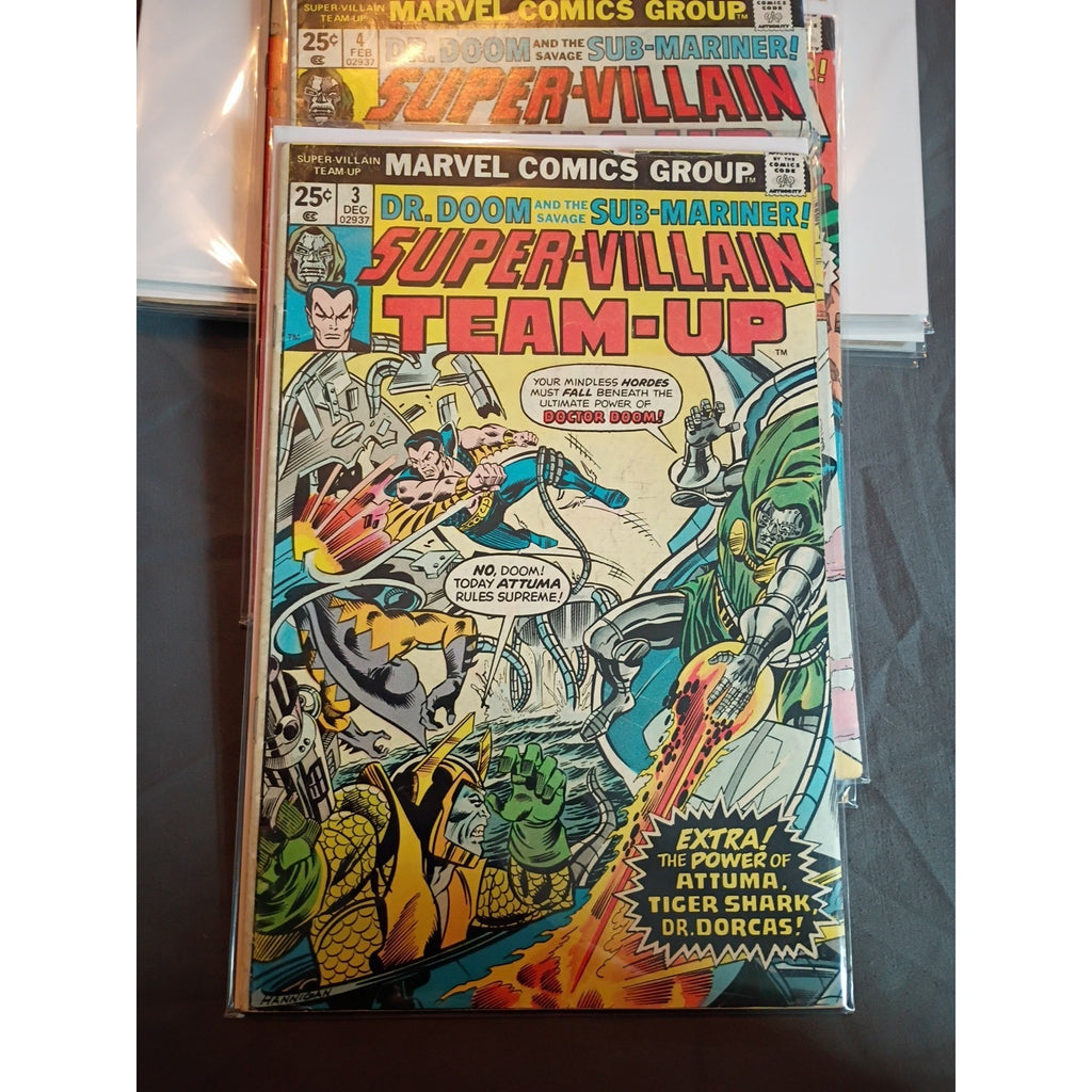 Super-Villain Team-Up #3-7 Lot Of 5 ~ 1975 Marvel Comics FN TO FN+ 25¢ Comics