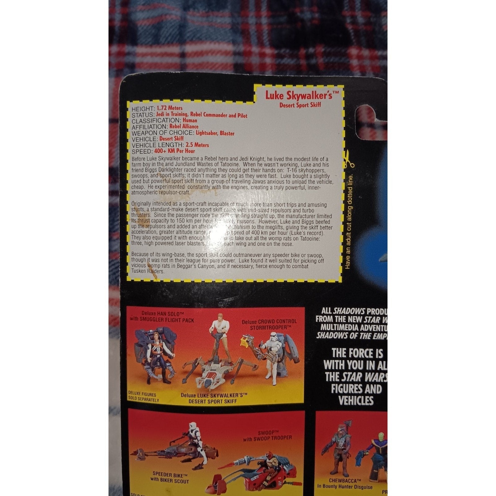 Star Wars Deluxe Luke Skywalker's Desert Sport Skiff Rebel Alliance 1996 NEW